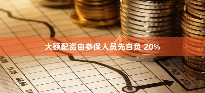 大额配资由参保人员先自负 20%