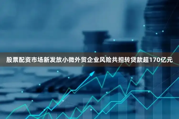 股票配资市场新发放小微外贸企业风险共担转贷款超170亿元